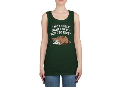 No Longer Fight For My Right To Party Tank Top