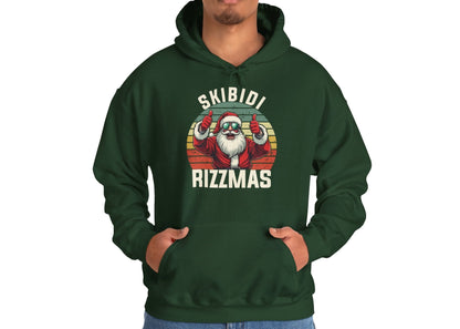 Skibidi Rizzmas Retro Christmas Hoodie