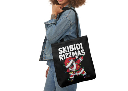 Skibidi Rizzmas Santa Dab Canvas Tote Bag