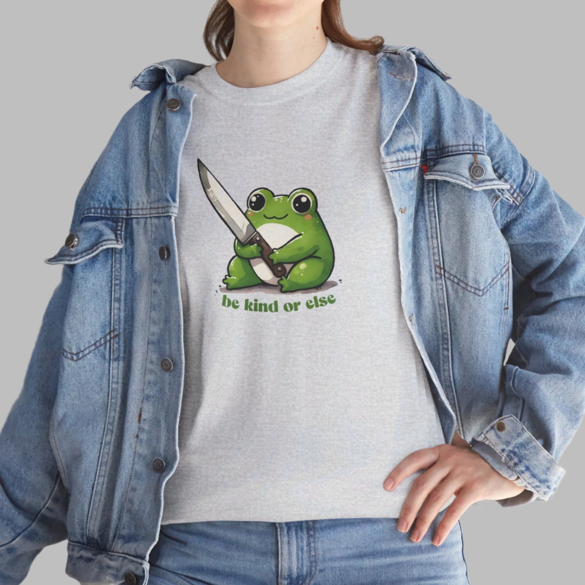 Be Kind or Else Frog T-Shirt - Vivid Divergence