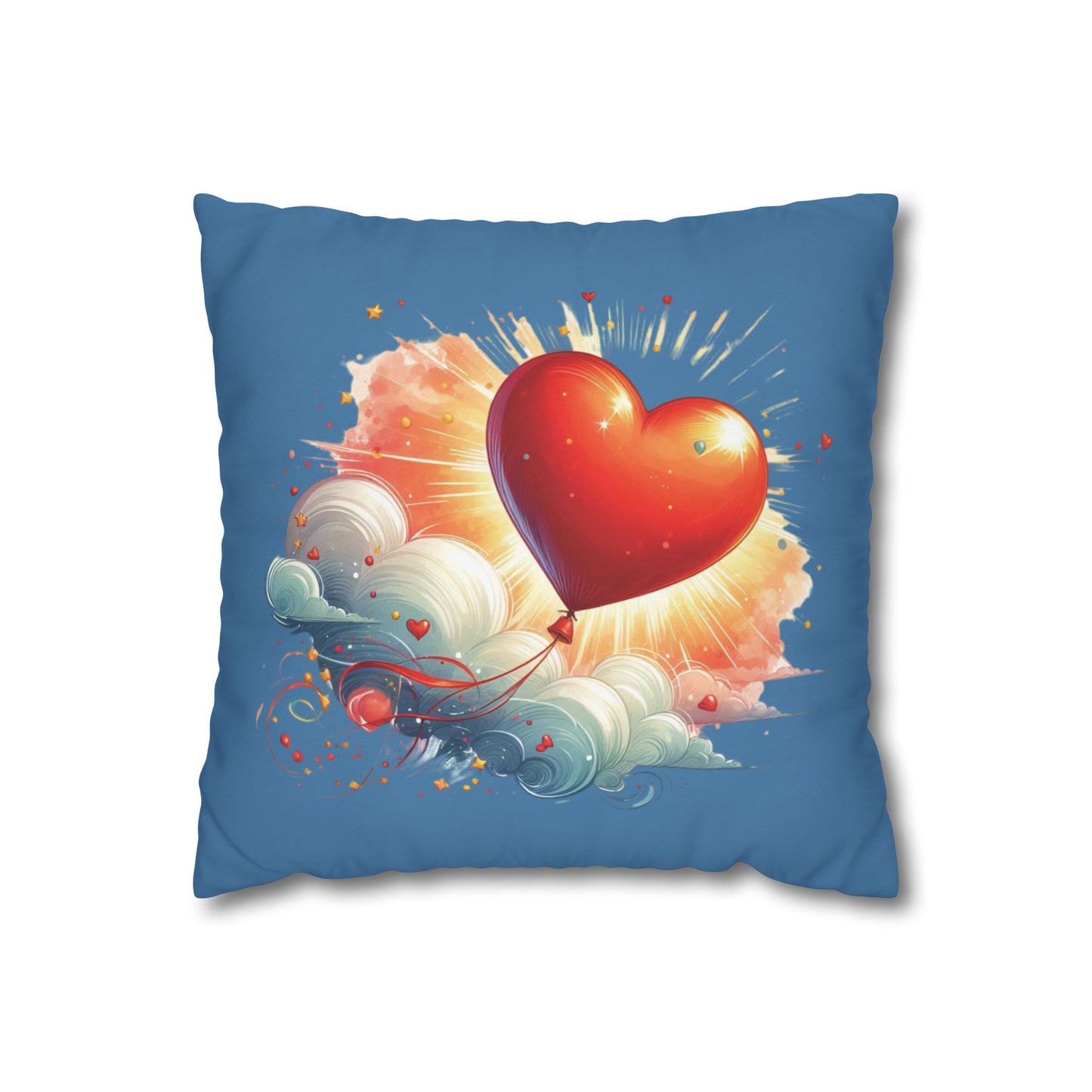 Sunlit Love In The Clouds Cushion Cover