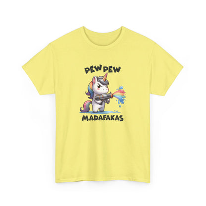 Pew Pew Madafakas Unicorn T-Shirt - Vivid Divergence