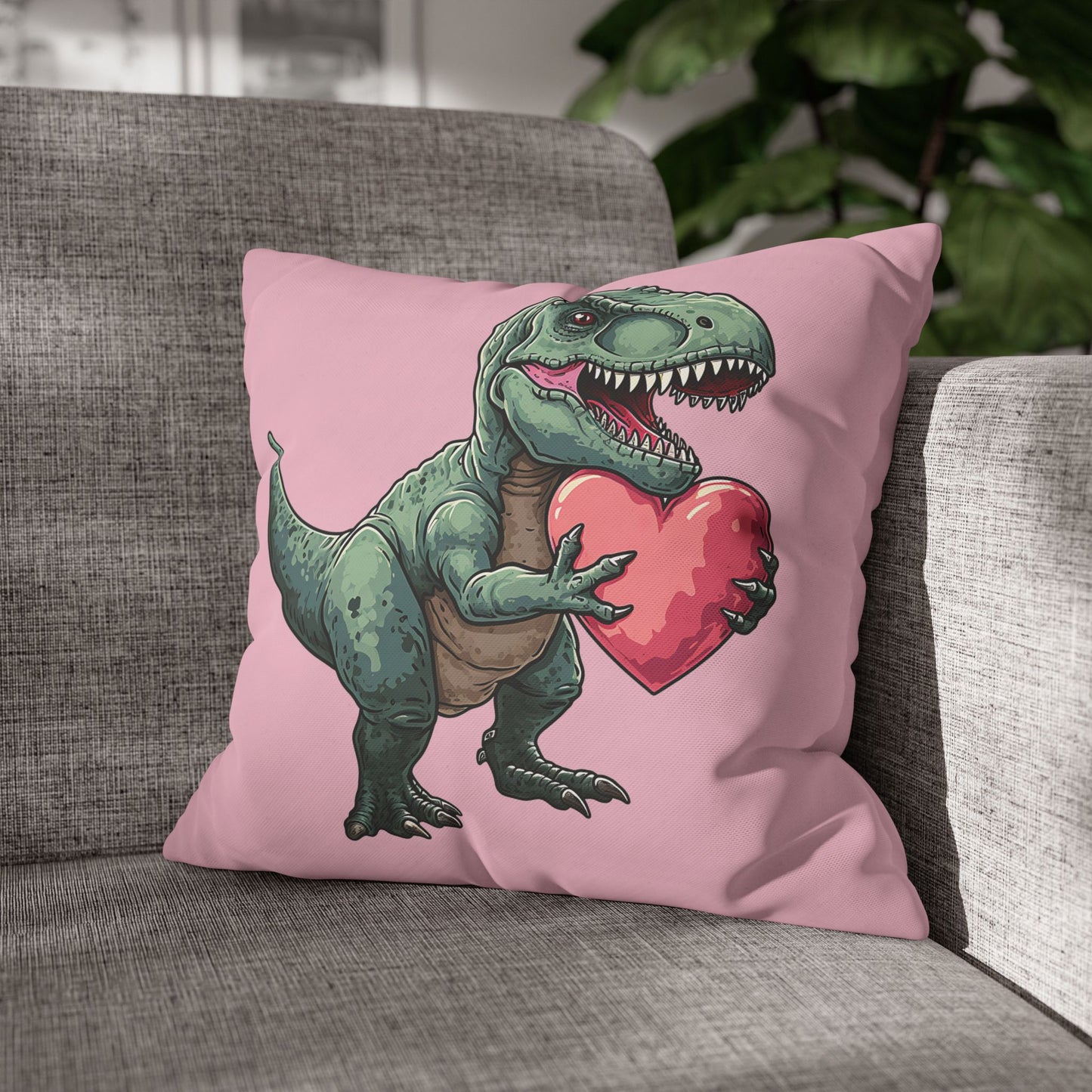 T-Rex Love Cushion Cover