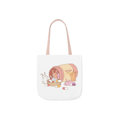 Serotonin Booster Canvas Tote Bag - Vivid Divergence