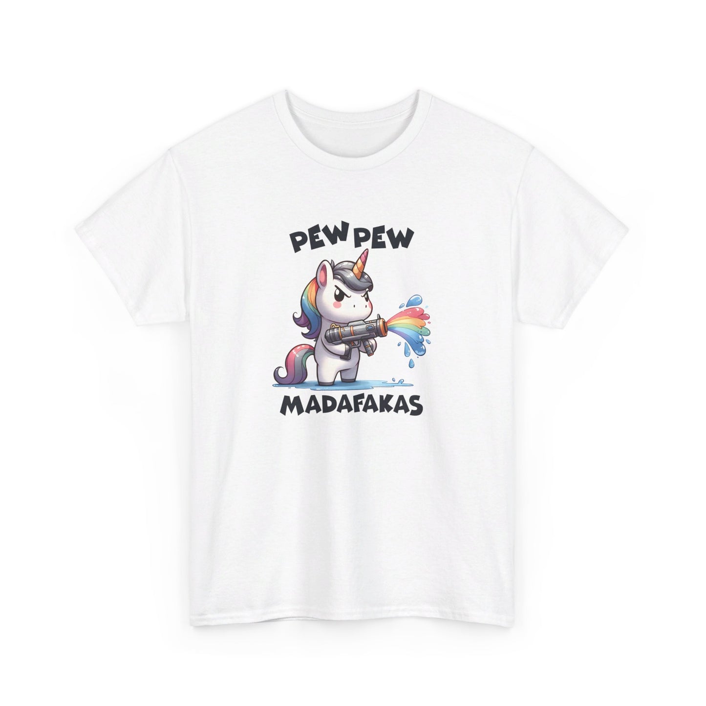 Pew Pew Madafakas Unicorn T-Shirt - Vivid Divergence