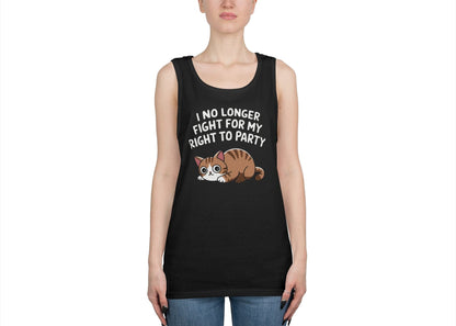 No Longer Fight For My Right To Party Tank Top