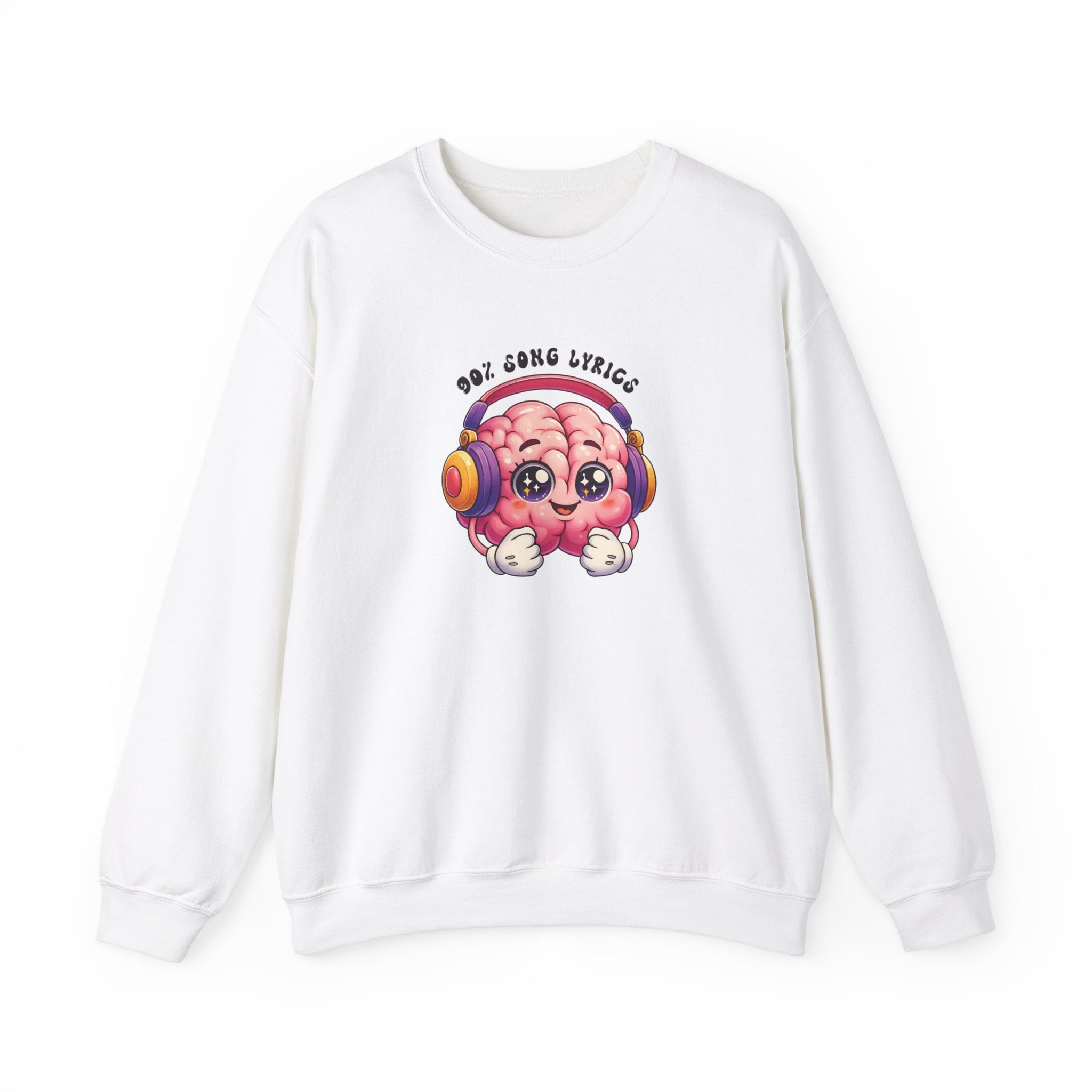 My Brain is 90% Song Lyrics Sweatshirt