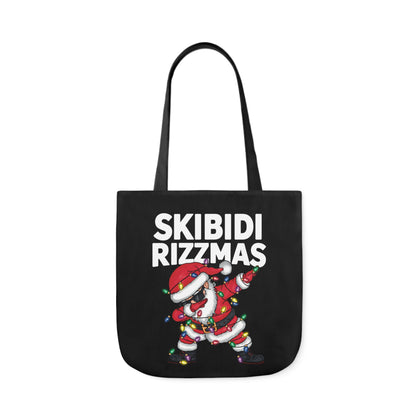 Skibidi Rizzmas Santa Dab Canvas Tote Bag