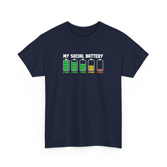 My Social Battery Levels T-Shirt - Vivid Divergence