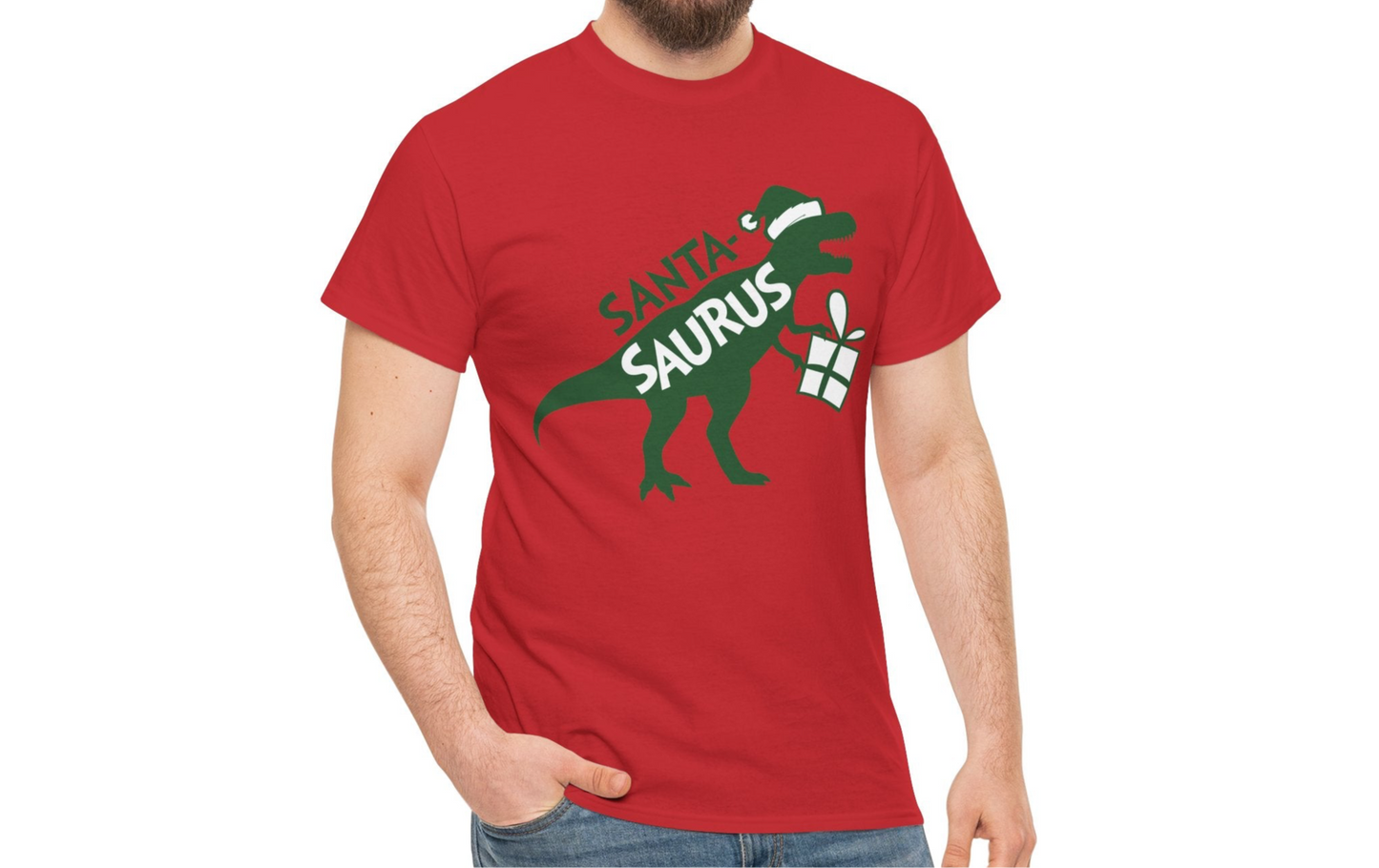 Santa-Saurus Rex T-Shirt