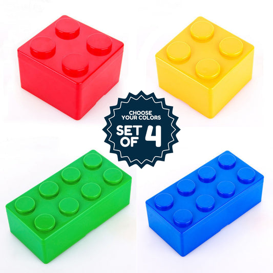 Lego Inspired Storage Box | Set of 4 Mixed