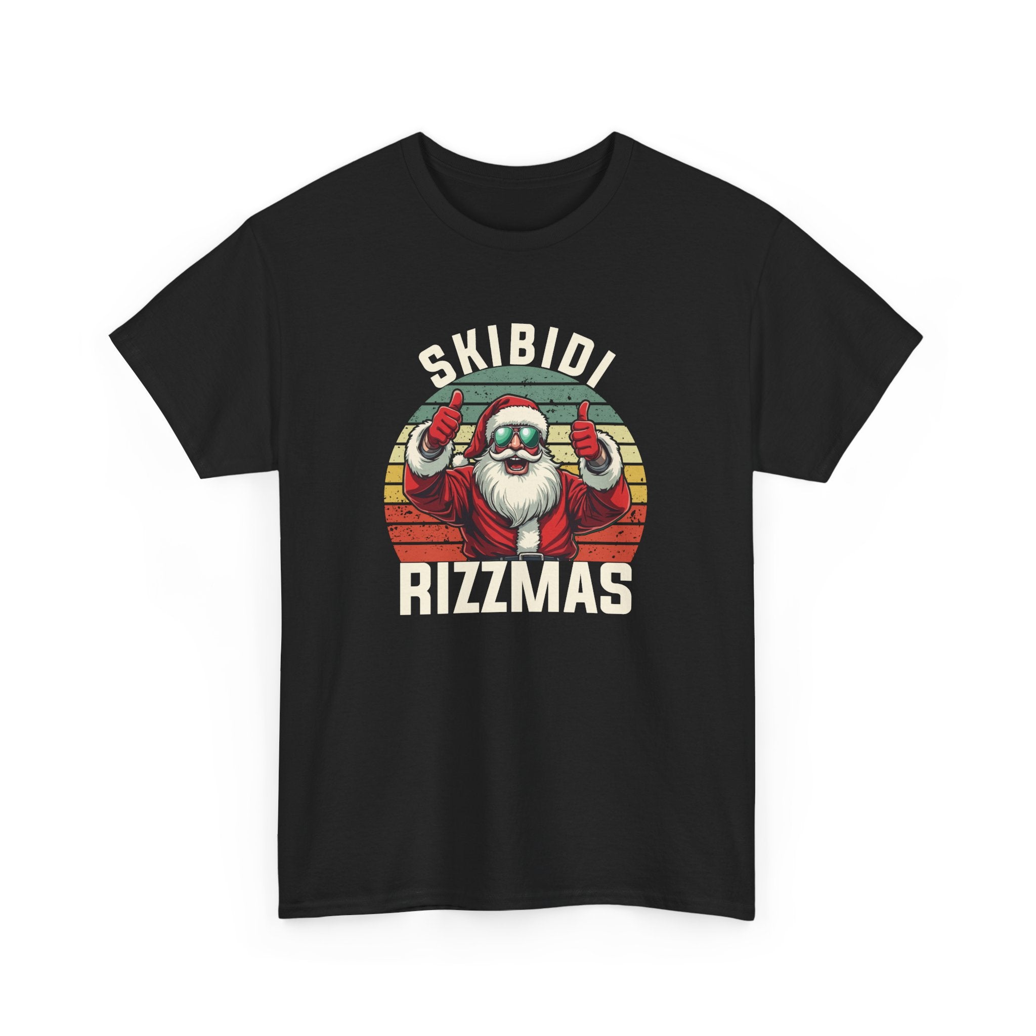 Skibidi Rizzmas Retro Christmas T-Shirt