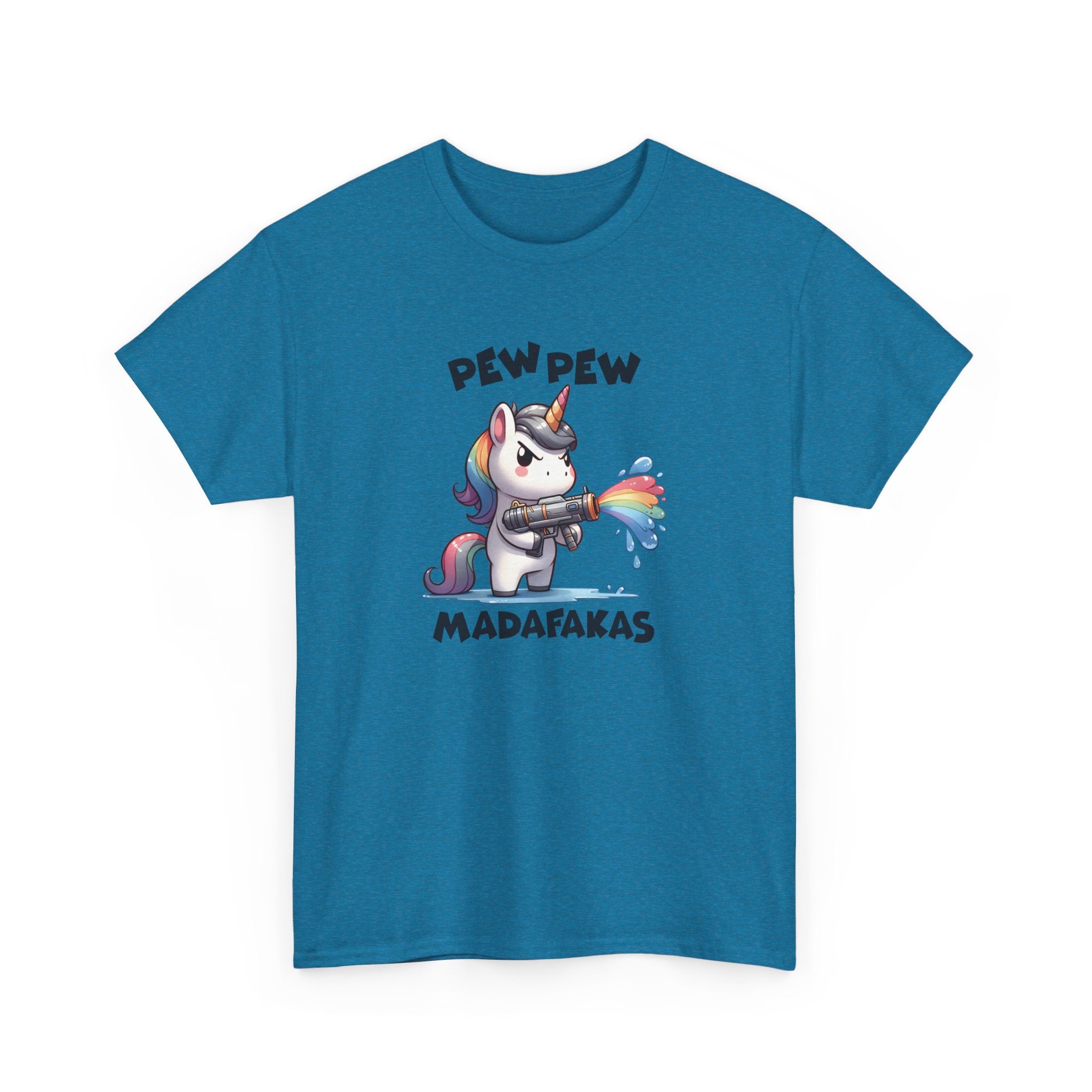 Pew Pew Madafakas Unicorn T-Shirt - Vivid Divergence