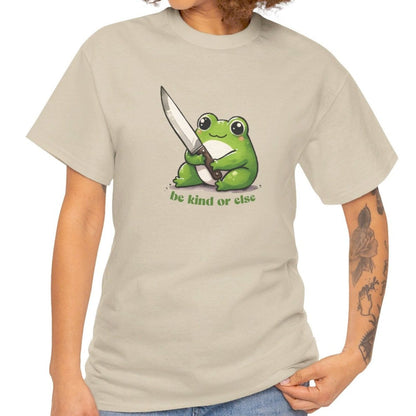 Be Kind or Else Frog T-Shirt - Vivid Divergence