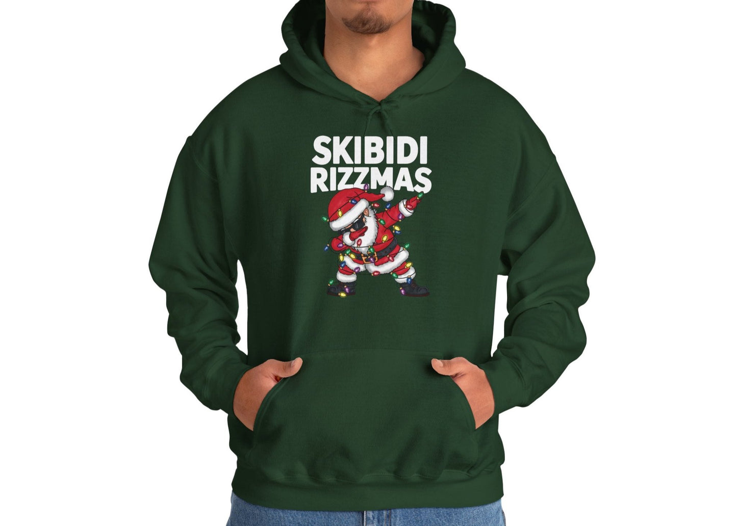 Skibidi Rizzmas Santa Dab Hoodie