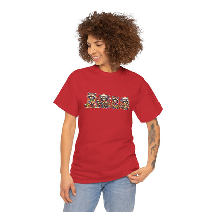 Festive Raccoon Christmas Chaos T-Shirt