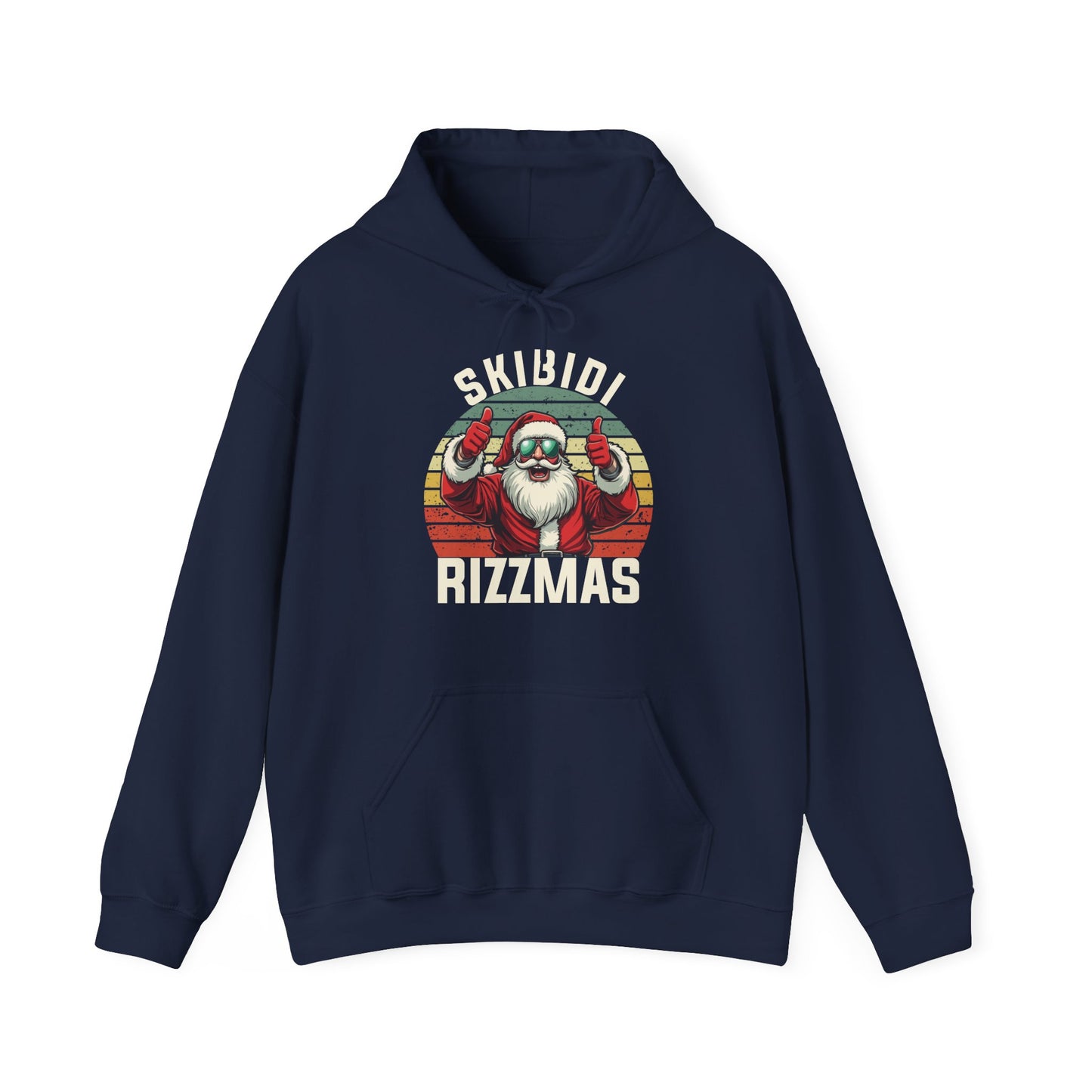 Skibidi Rizzmas Retro Christmas Hoodie