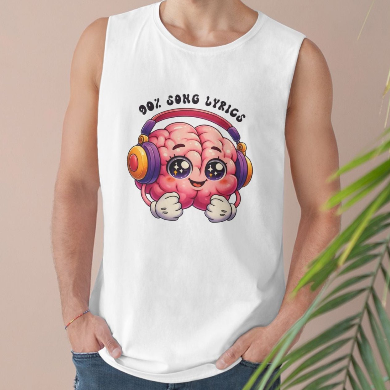 My Brain is 90% Song Lyrics Tank Top - Vivid Divergence