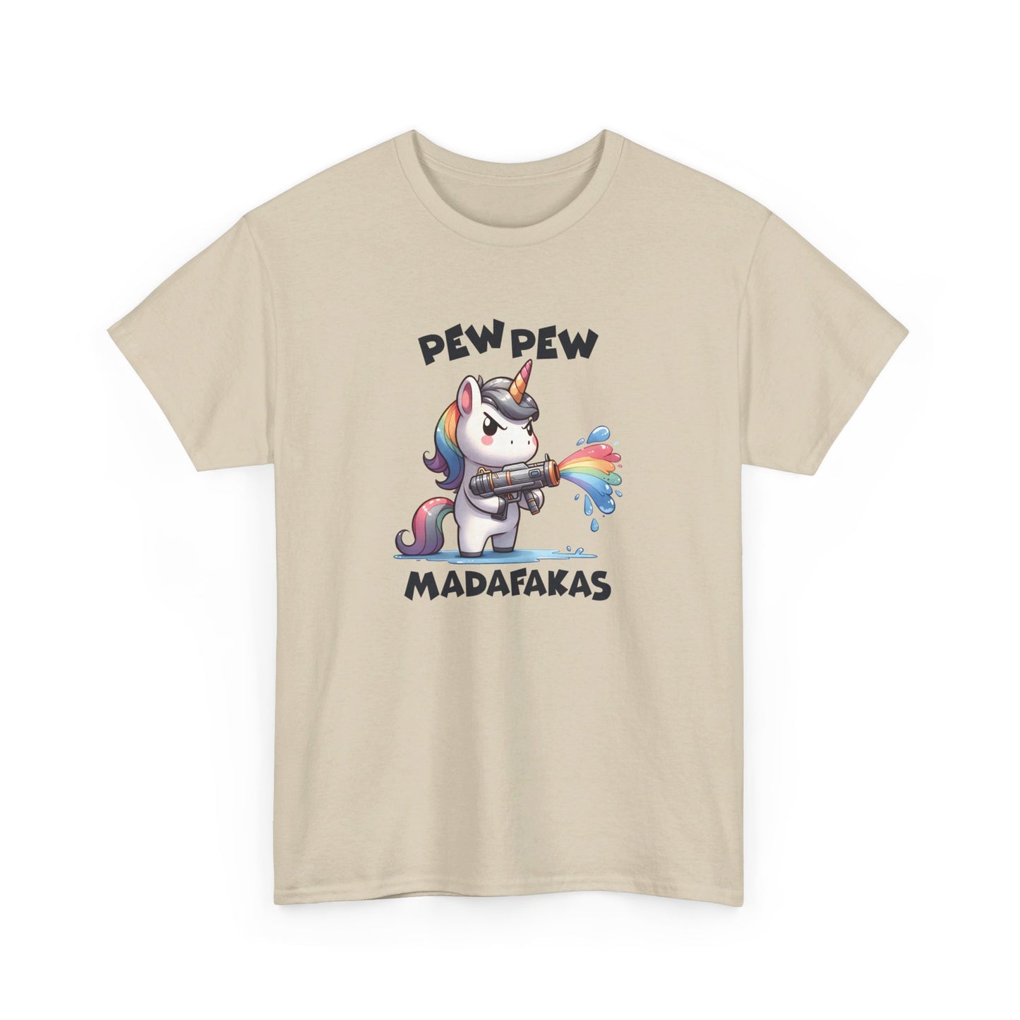 Pew Pew Madafakas Unicorn T-Shirt - Vivid Divergence