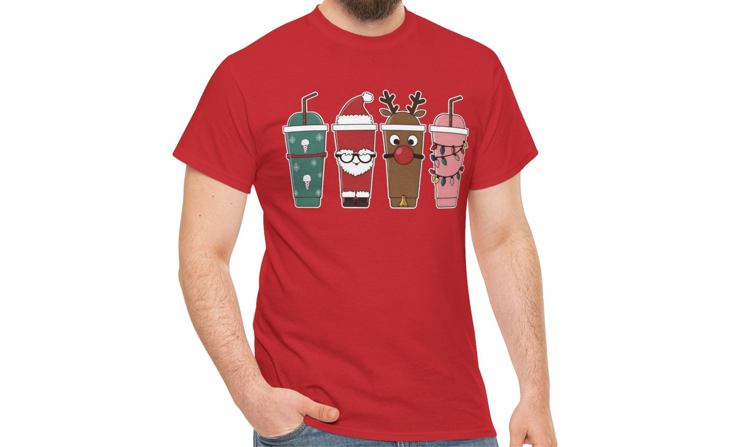 Christmas Vibes Iced Coffee T-Shirt