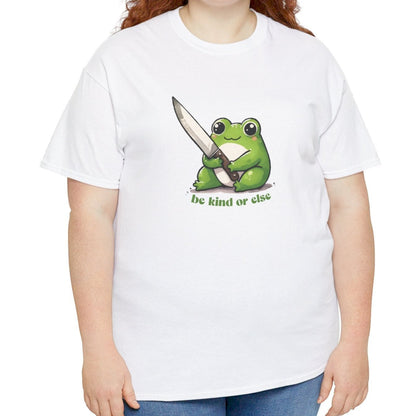 Be Kind or Else Frog T-Shirt - Vivid Divergence