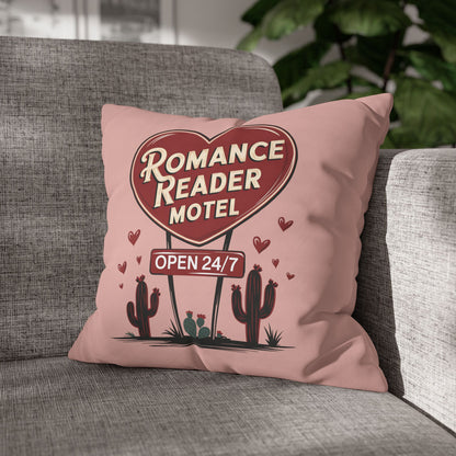 Romance Reader Motel Cushion Cover