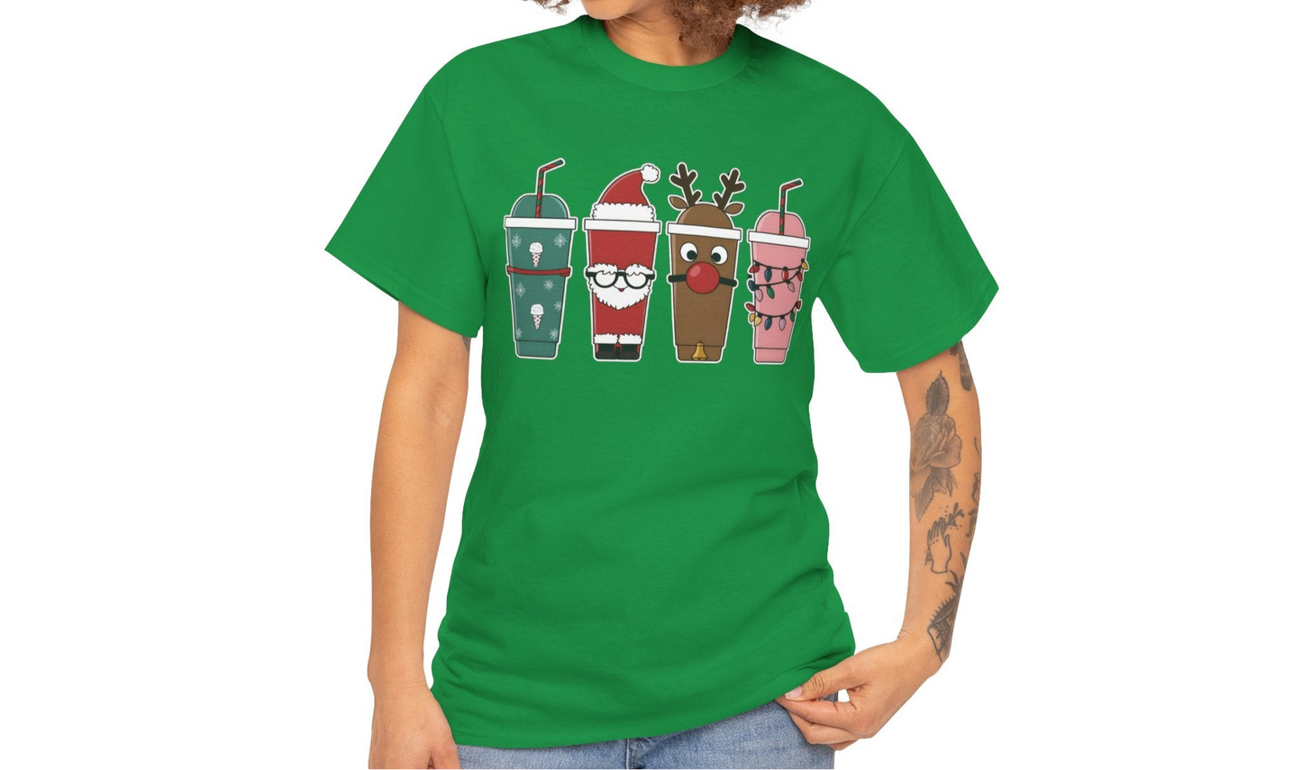 Christmas Vibes Iced Coffee T-Shirt