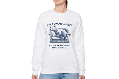 Tummy Hurts Brave Bear Sweatshirt