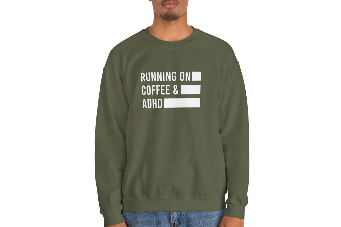 Running on Coffee & ADHD Sweatshirt