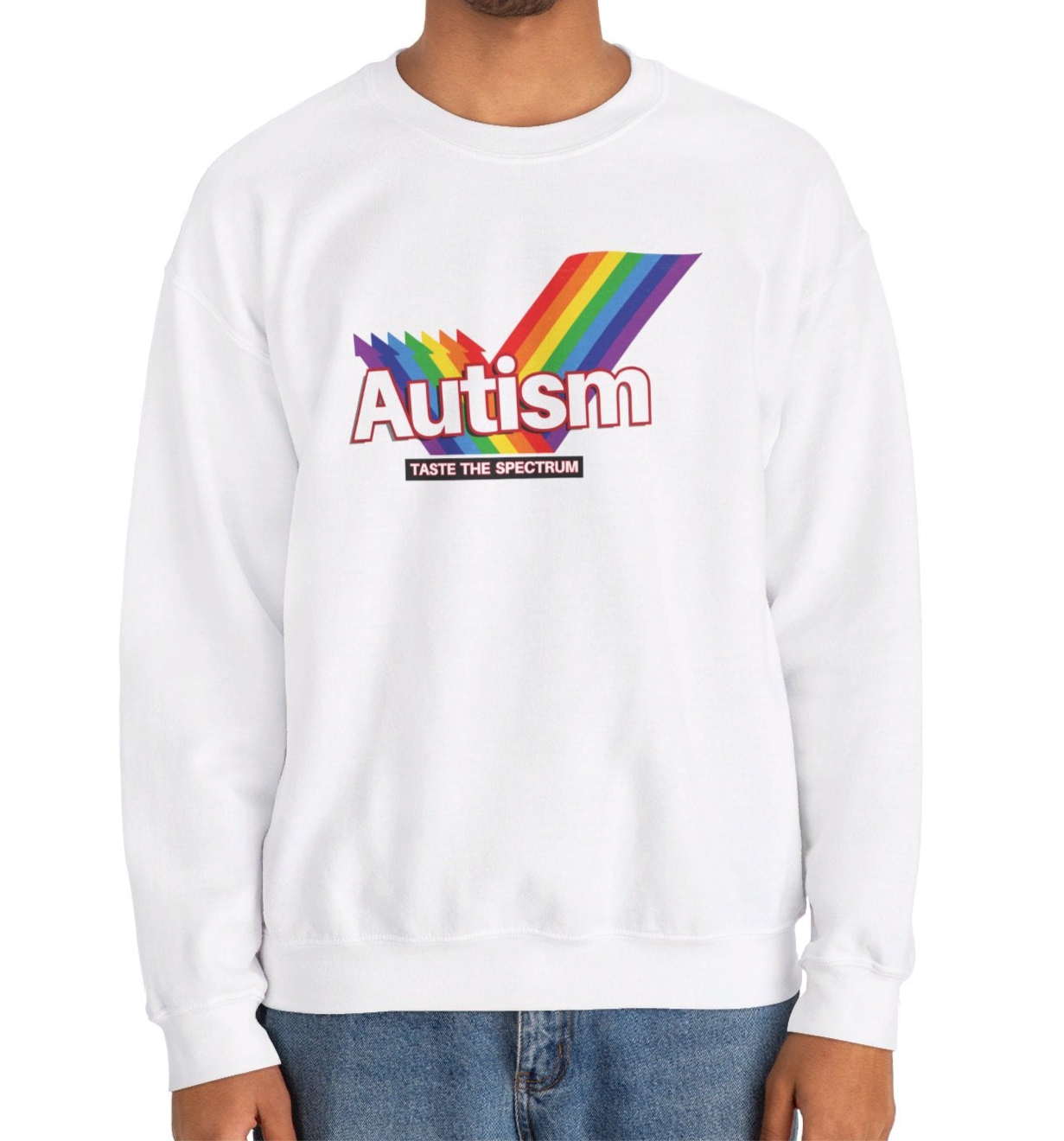 Autism Skittles Brand Parody Sweatshirt - Vivid Divergence