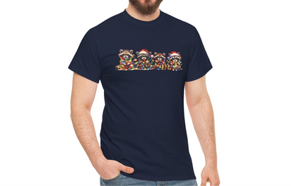 Festive Raccoon Christmas Chaos T-Shirt