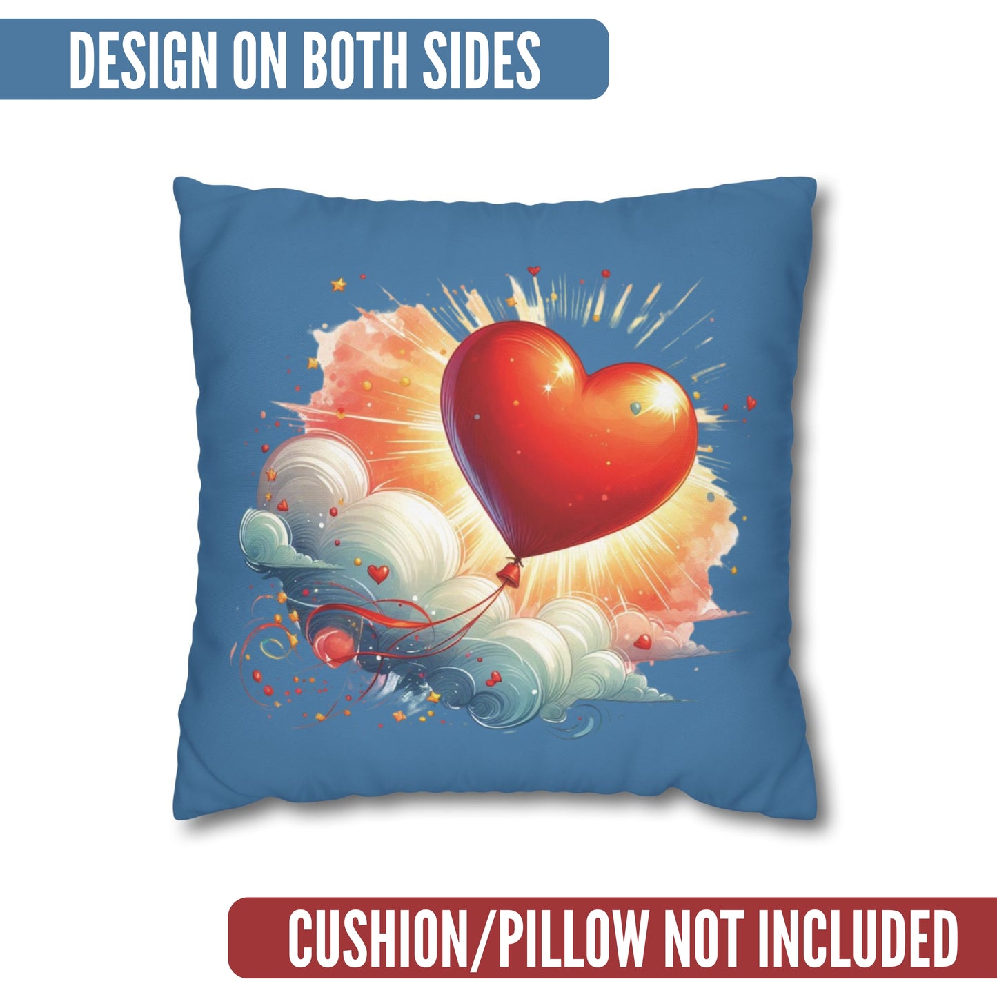 Sunlit Love In The Clouds Cushion Cover