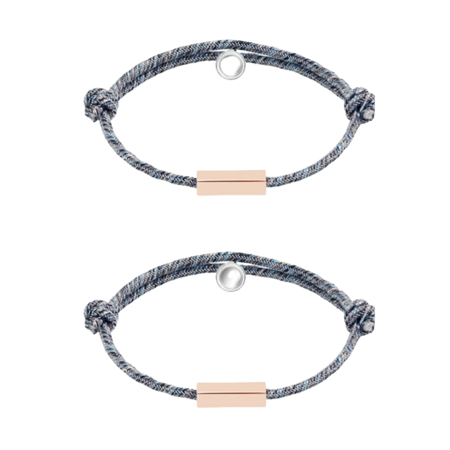 Magnetically Connected | Pair of Customizable Magnetic Bracelets for 2