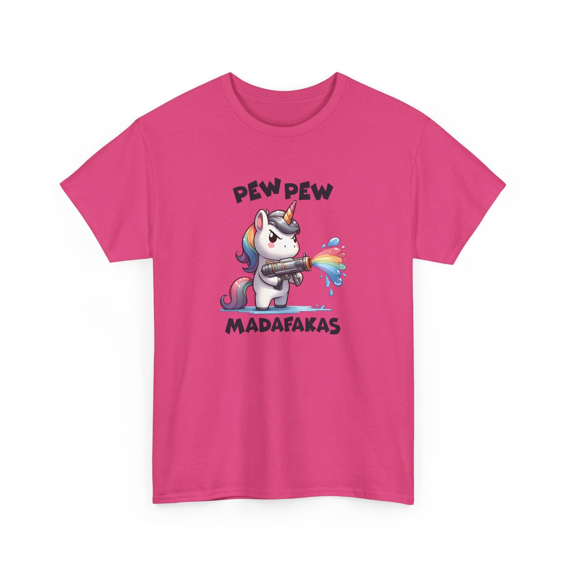 Pew Pew Madafakas Unicorn T-Shirt - Vivid Divergence