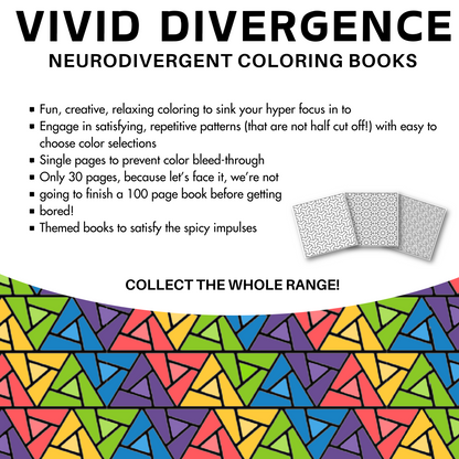 Neurodivergent Coloring Books | Geometric Hyperfocus