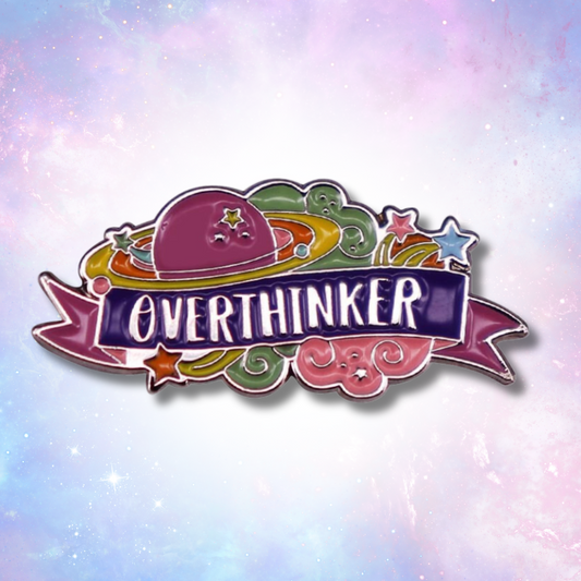 Overthinker's Galaxy Badge Pin