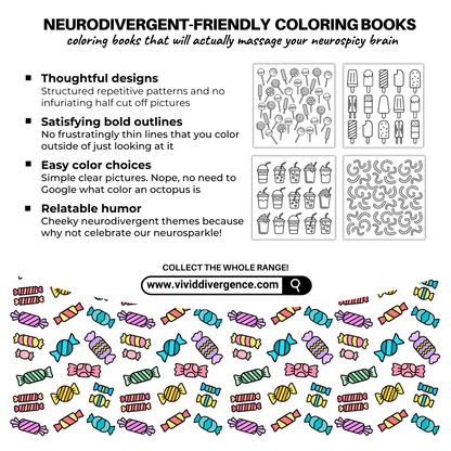 Neurodivergent Coloring Books | Sugar Rush