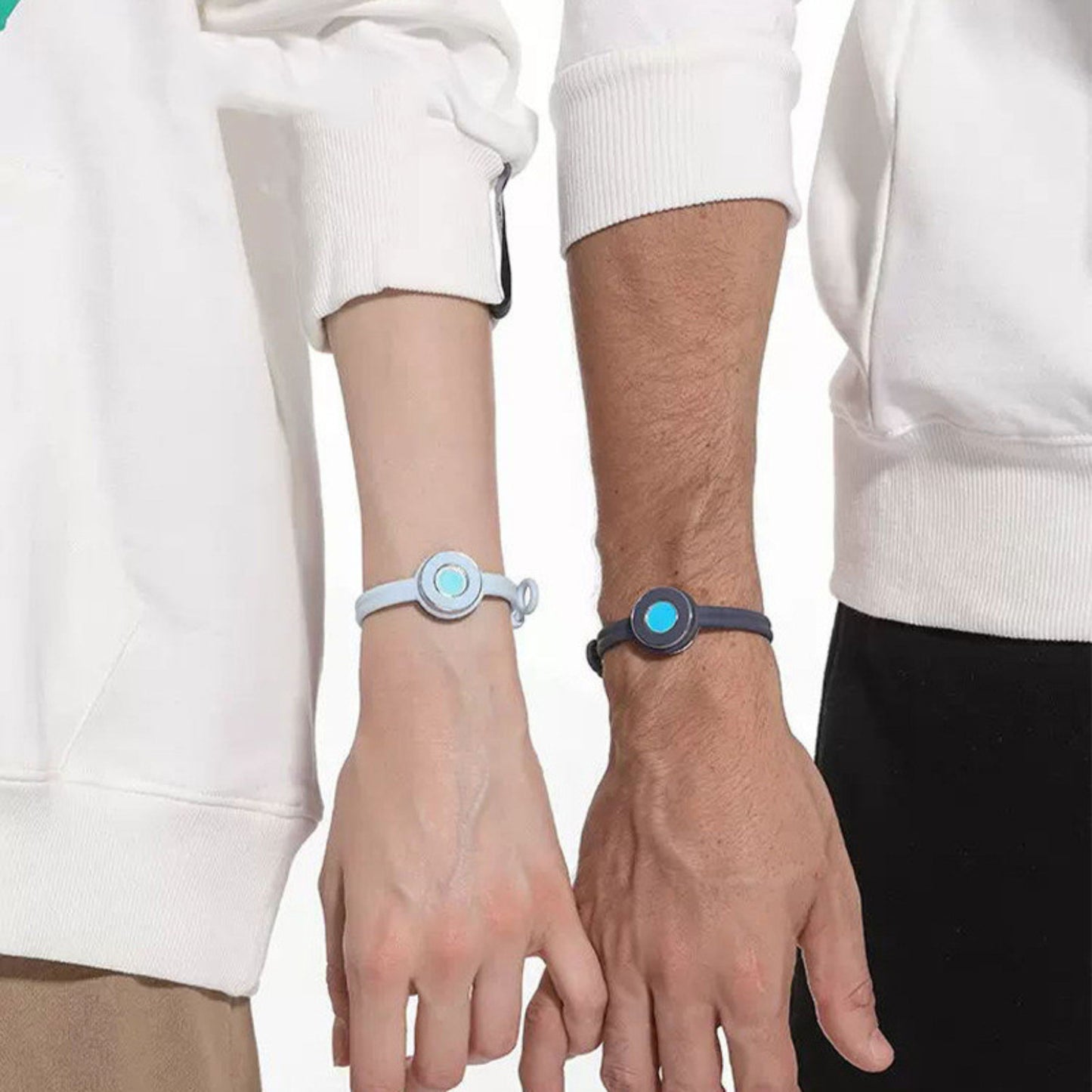 Touch Connect Bracelets | Pair of Connective Interactive Bracelets | Gummy Hearts