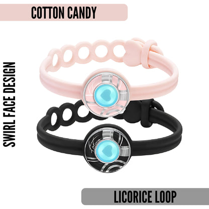 Touch Connect Bracelets | Pair of Connective Interactive Bracelets | Gummy Hearts