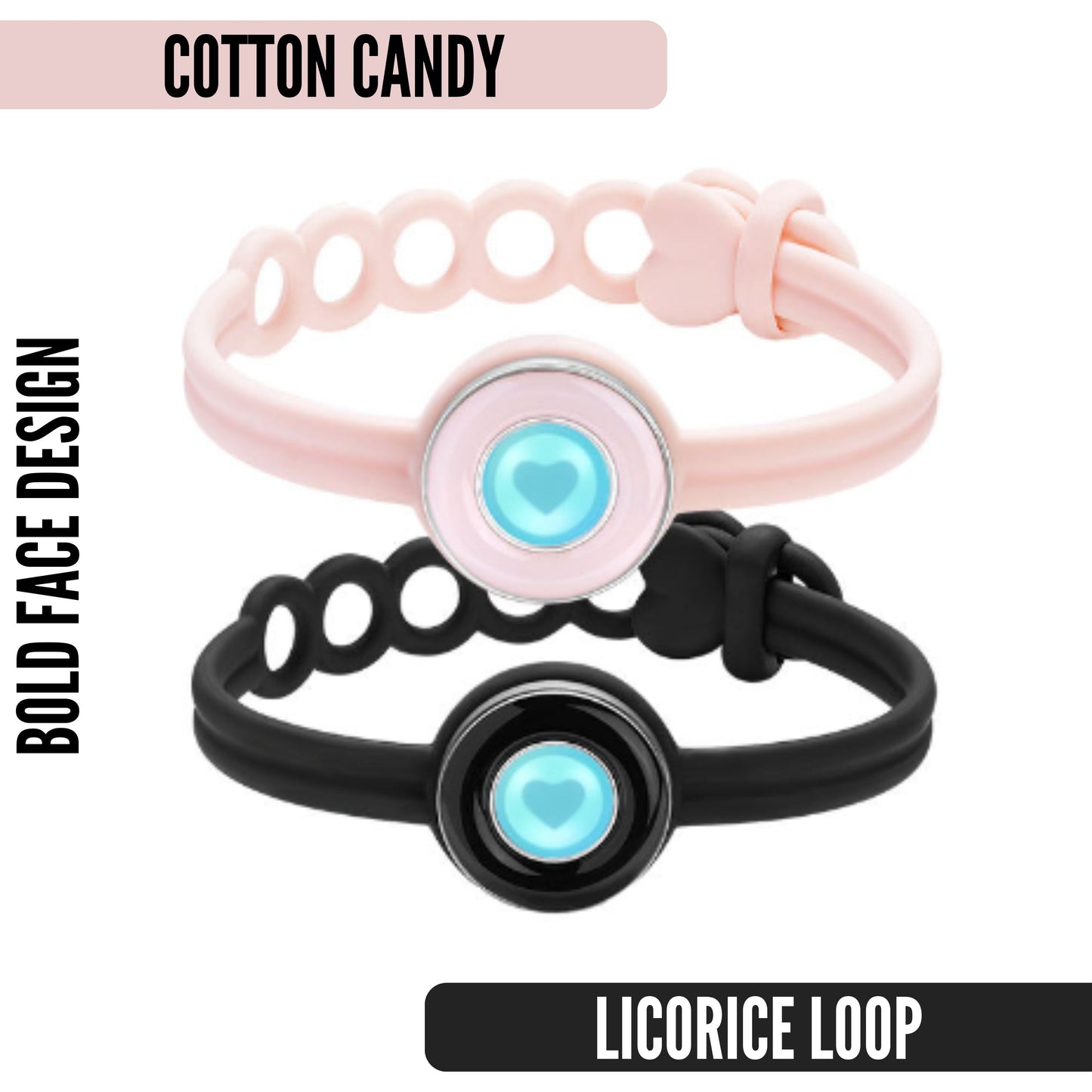 Touch Connect Bracelets | Pair of Connective Interactive Bracelets | Gummy Hearts